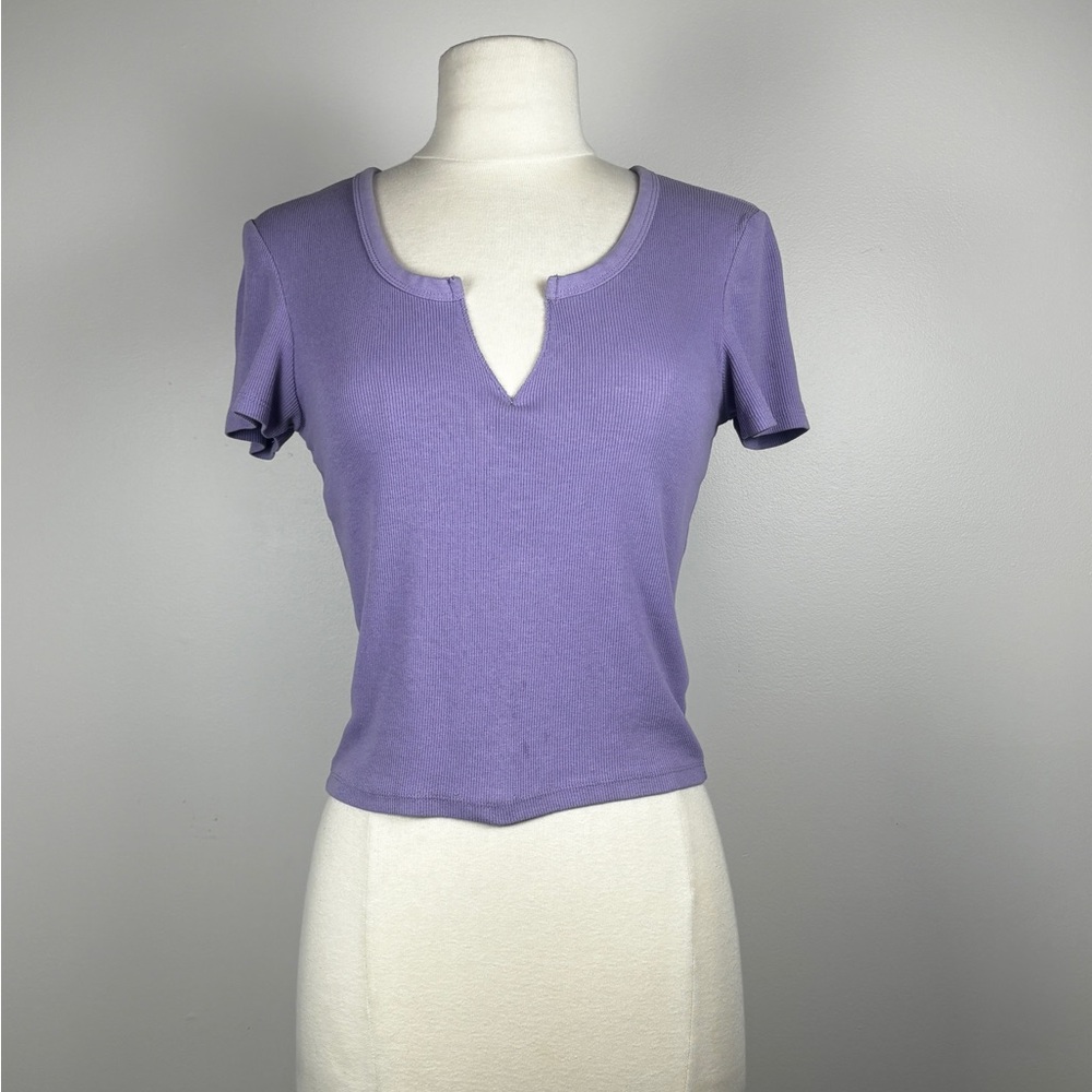 Basic Ribbed Crop Tee